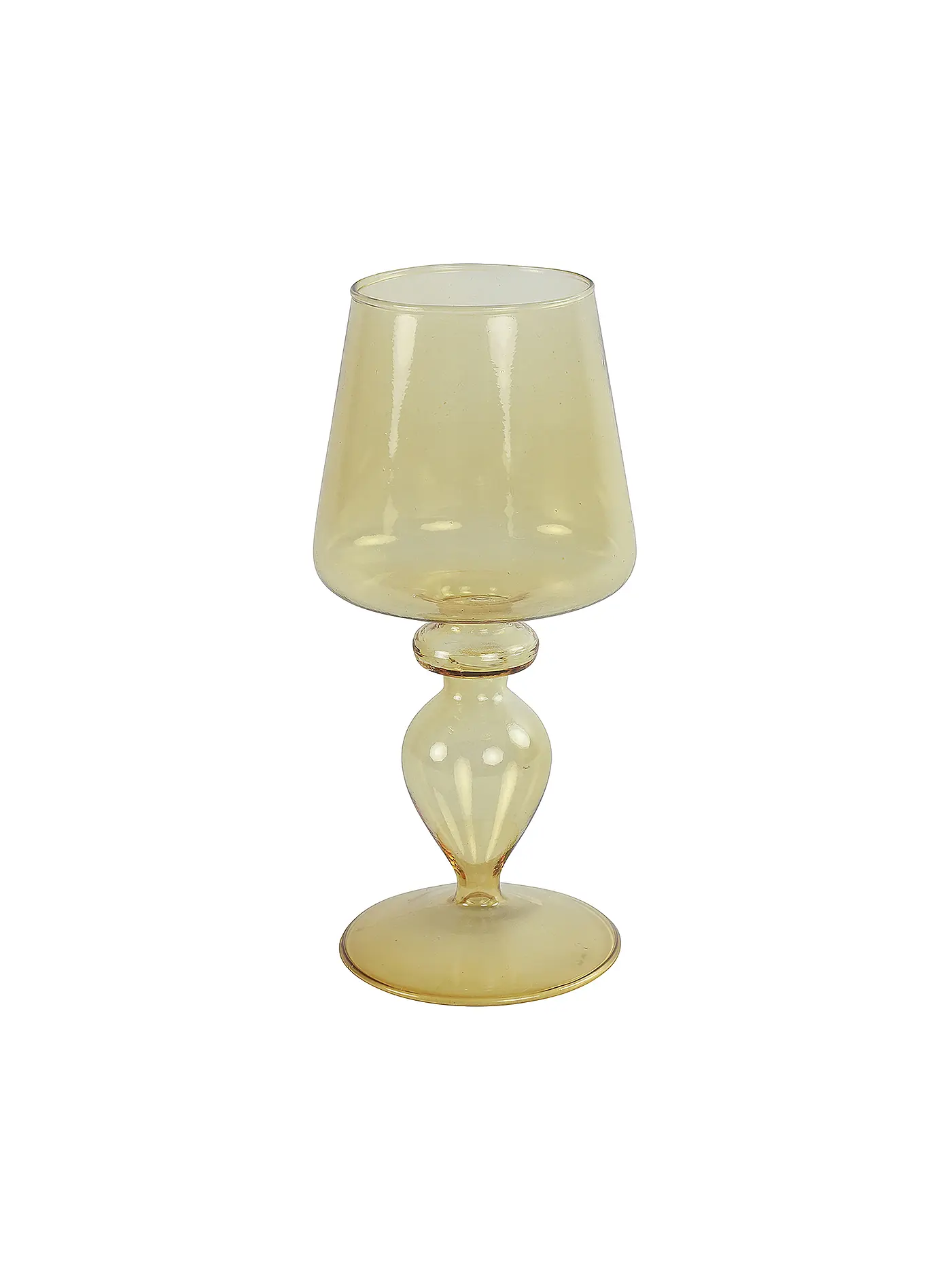 COUNTRYFIELD | Teelichthalter DELICATE 8x17,5cm Kupfer | gelb